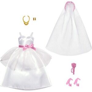 Mattel Barbie Bridal Fashion Pack including Wedding Dress, Veil‎ & Accessories